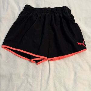 Puma Women's Athletic Shorts in Black and Pink